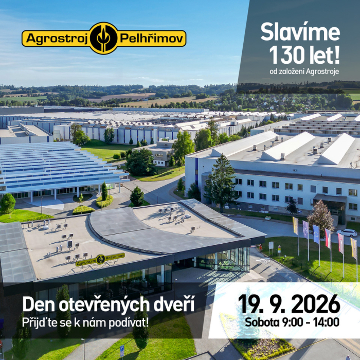 AGROSTROJ slaví 130 let – Den otevřených dveří 19. září